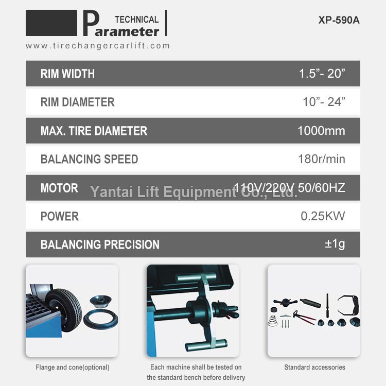 Garage tire balancer