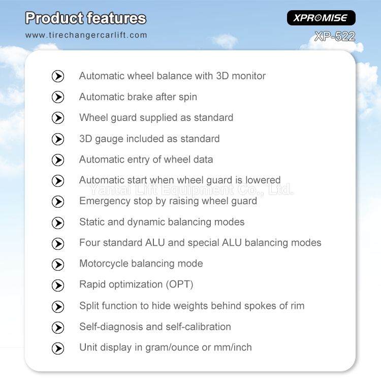 Automatic Wheel Balancer With 3D Monitor