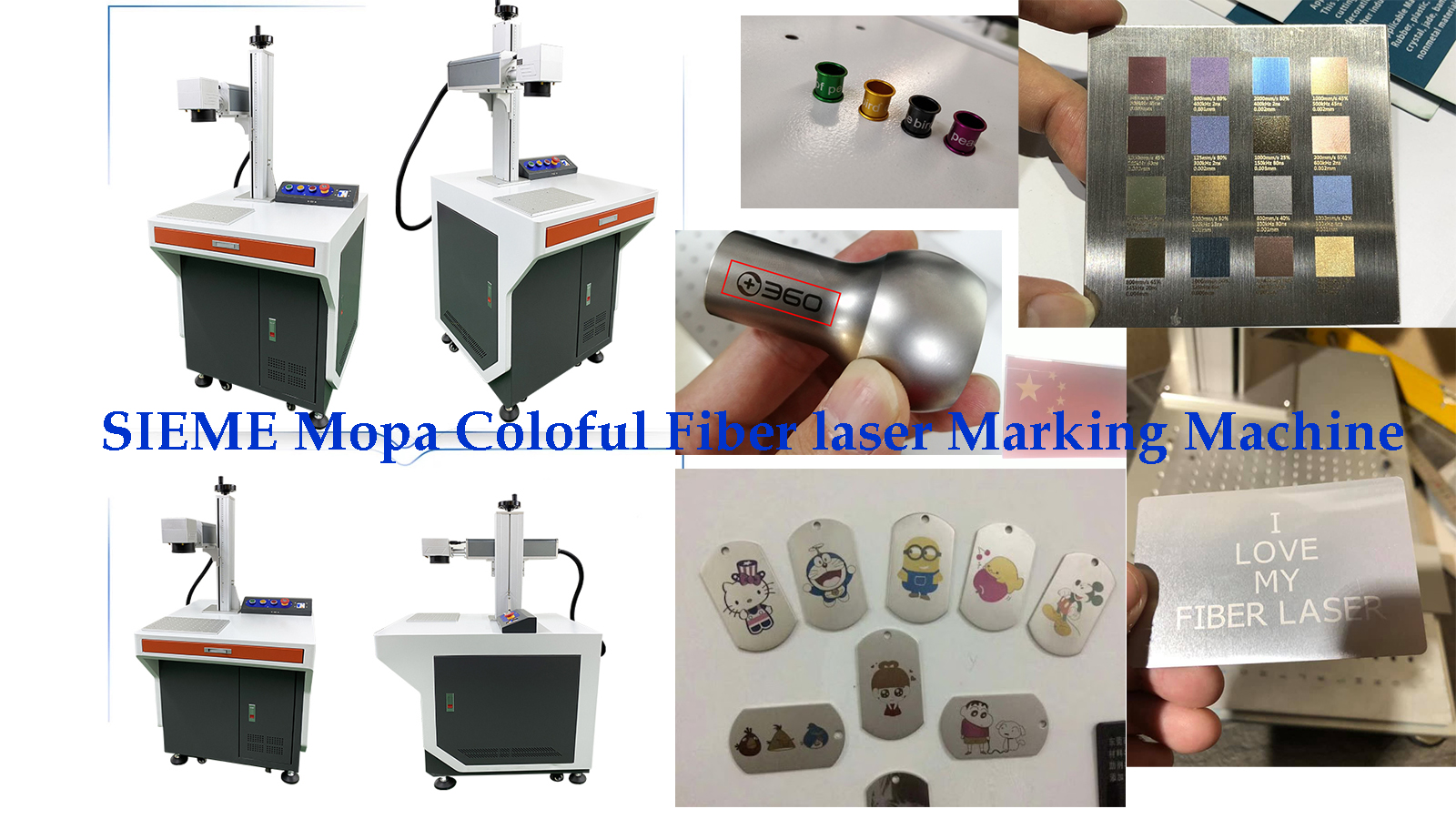 70W 80w mopa M7 JPT fiber laser color marking machine