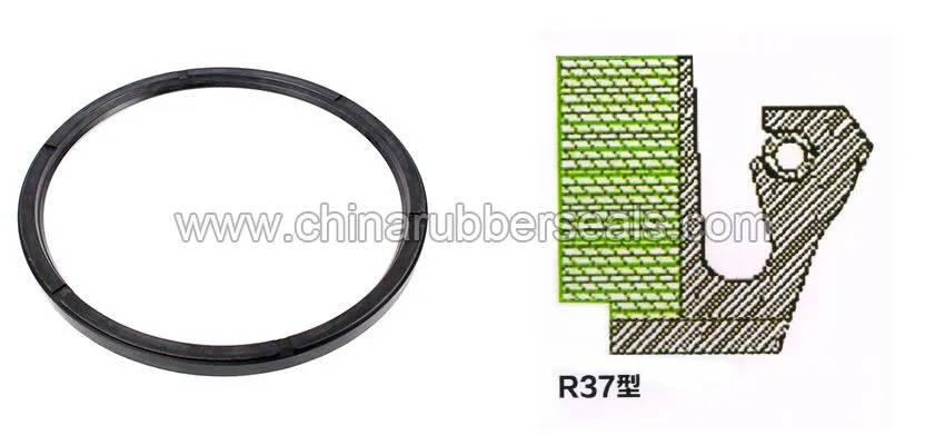 NBR FPM FKM Silicone Rubber R37 Rubber Fabric Engine Gearbox Oil Seals