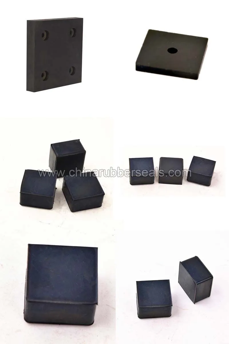 Customized rubber solid square rubber block