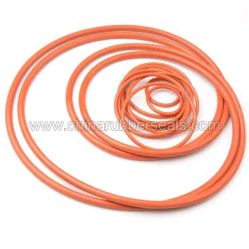 Orange NBR rubber O-ring