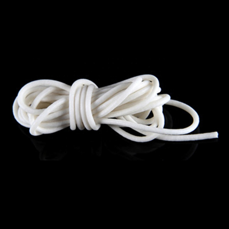 White Black Rubber O Ring Cord