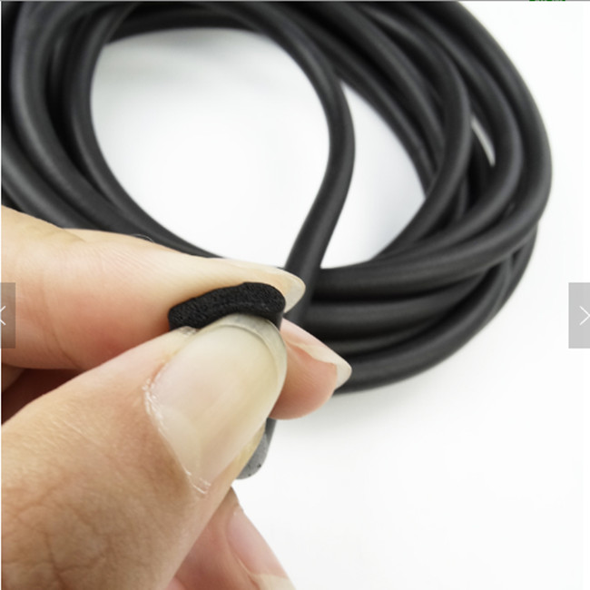 White Black Rubber O Ring Cord