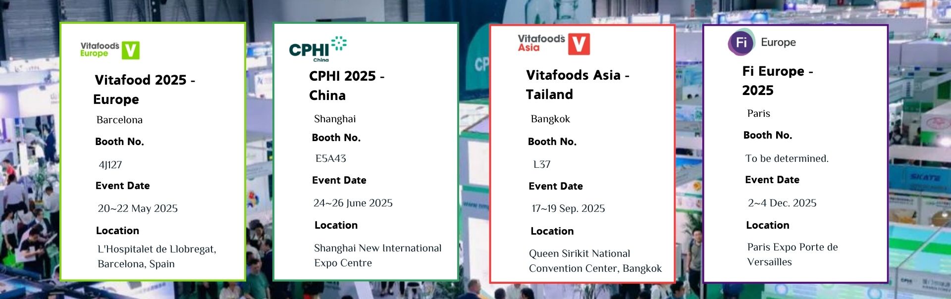 Announcement of Exhibition Attending in 2025
