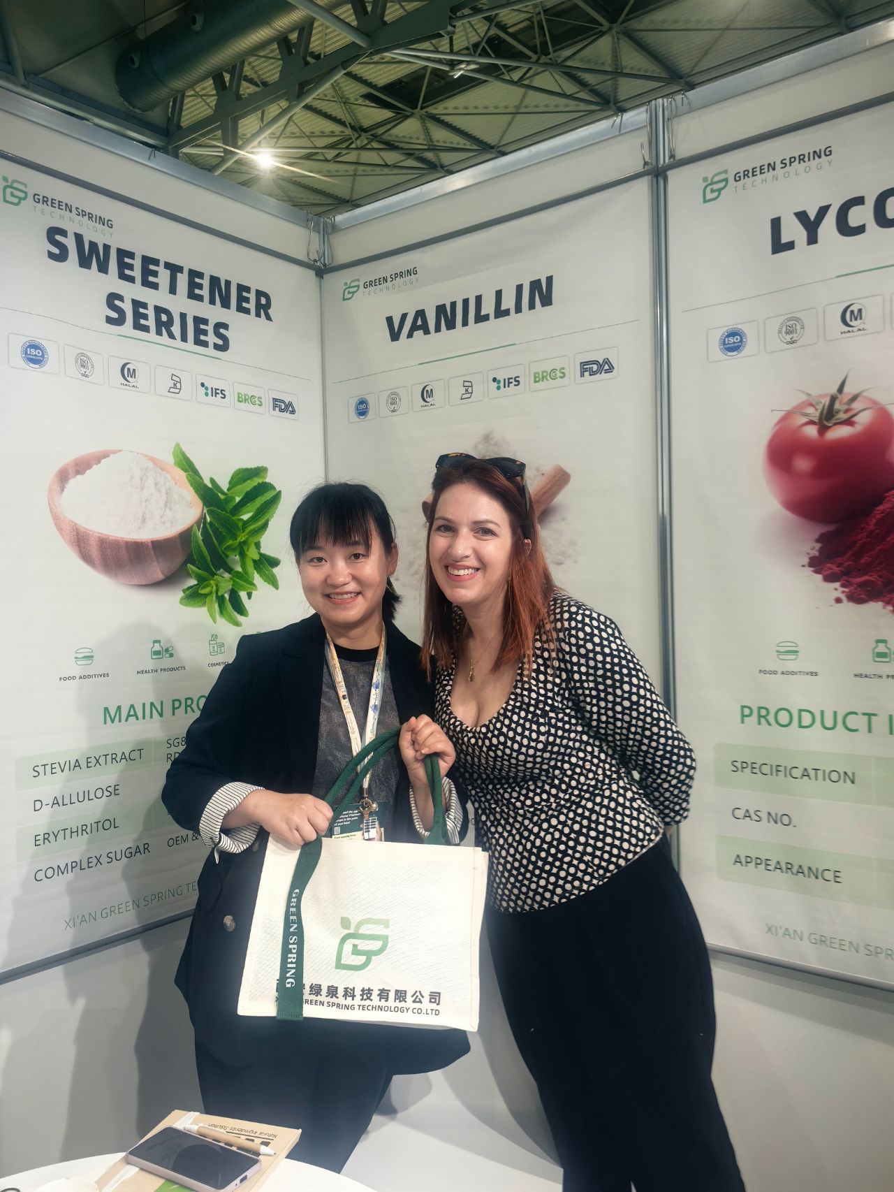 Real time report: Day 1, Xi'an Green Spring's in the Vitafoods European exhibition