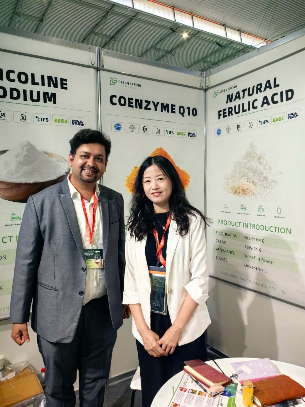 Real time report: Day 1, Xi'an Green Spring's in the Vitafoods European exhibition