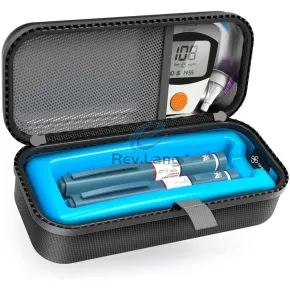 Insulin Kühltasche,Insulin Pen Tasche 2-8 Grad, Silver, Karton