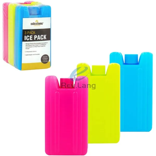 Pequeños paquetes de hielo de gel para refrigeradores