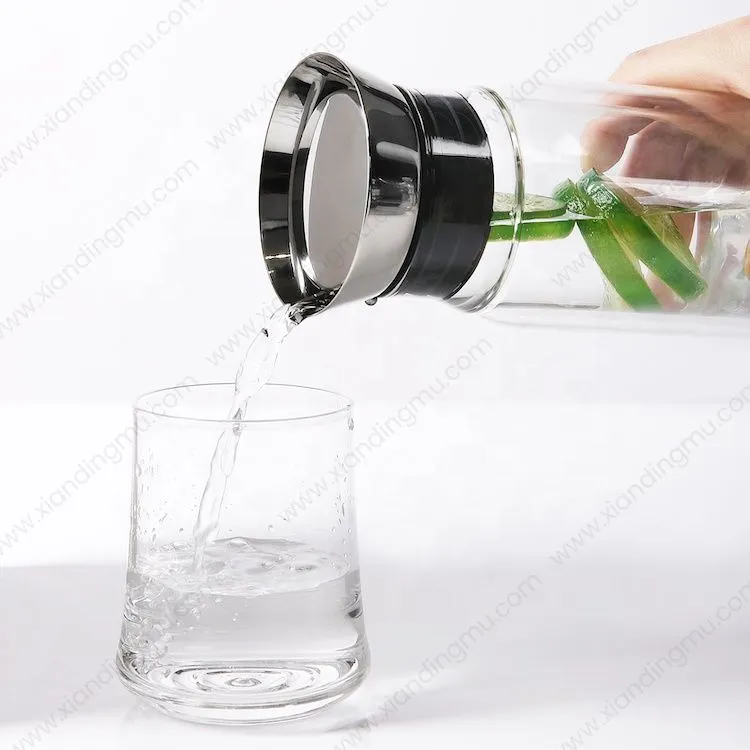 Heat Resistant Borosilicate Water Carafe Bottle