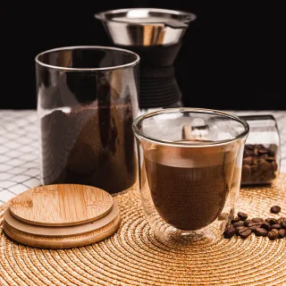 For a simple and quality double-walled mug or if you’re searching to purchase a set of glasses for your family or as a gift, this set of heat resistant double wall glass coffee mugs is a great consideration.