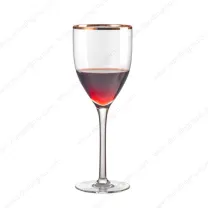 With Gold Line Wine Glass