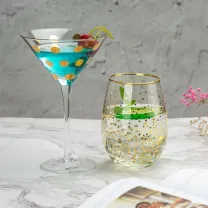 Einzigartiges Soda-Limetten-Cocktailglas