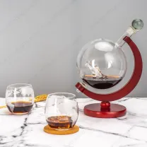 Whiskey Decanter And Glass Set
