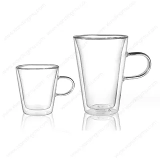 Tasses en verre double