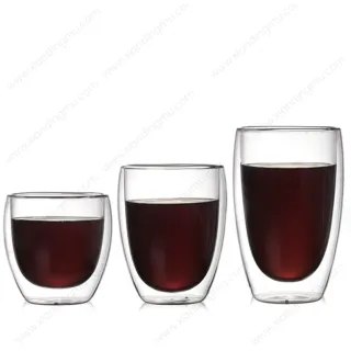 Juice Cups Double Walled Glass