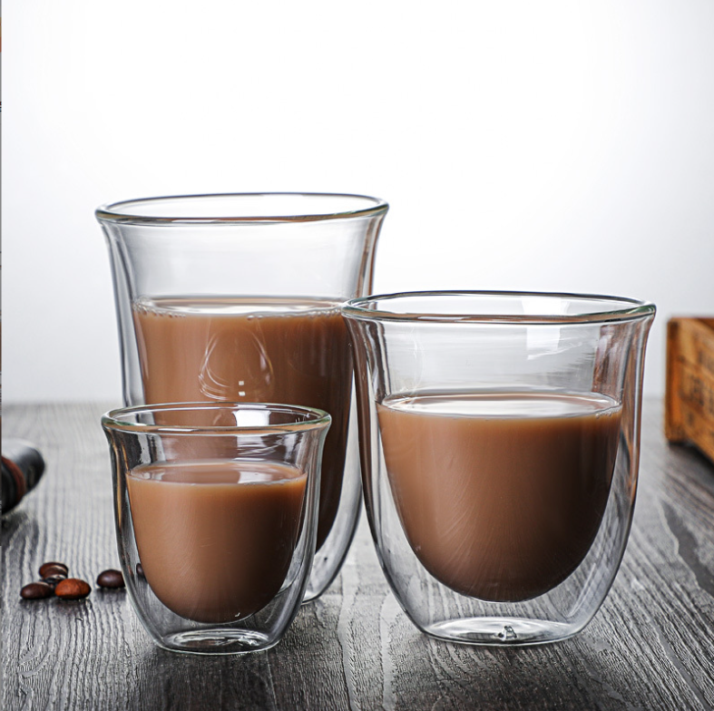  Double Glass Coffee Cup