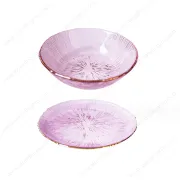 Glass Plate And Bowl Set
