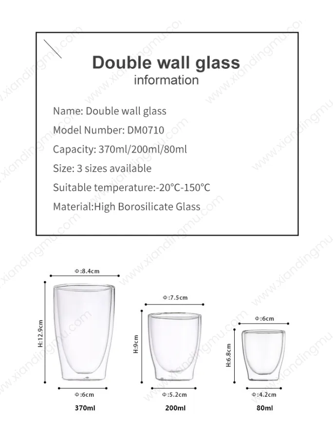Double Glass Cups