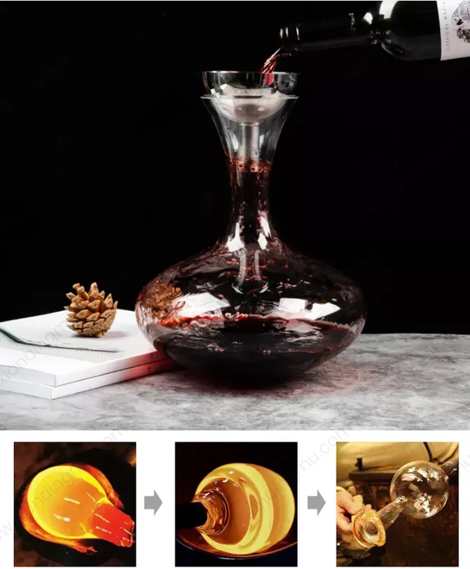 Glass Balanced Wine Carafe Decanters
