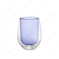 Colored Double Wall Glass Cups