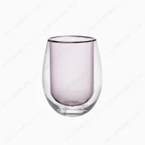 Colored Double Wall Glass Cups