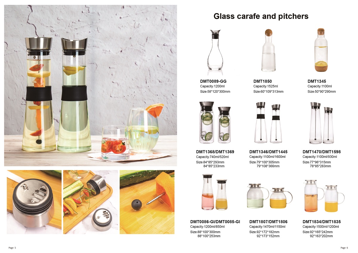 Wholesale Glass Water Carafe & Jug