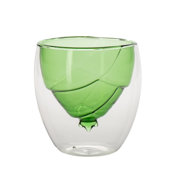 Christmas Double Wall Glass Drink Cups