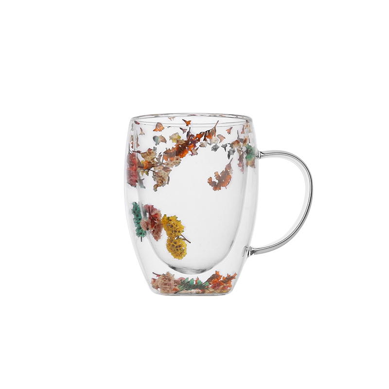 Christmas Double Wall Glass Drink Cups