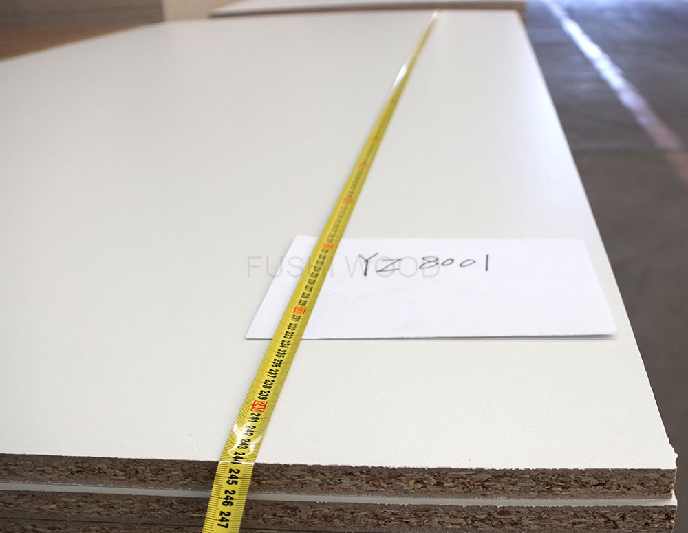 white hmr melamine particle board