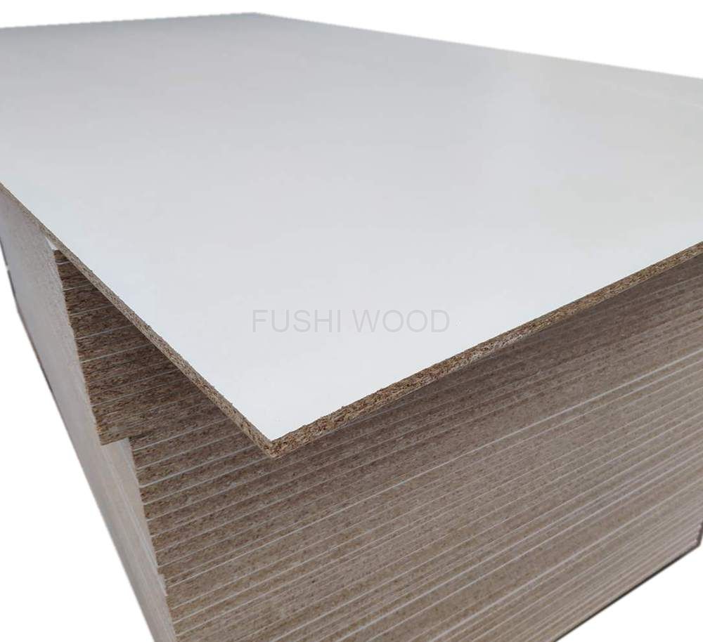 white hmr melamine particle board