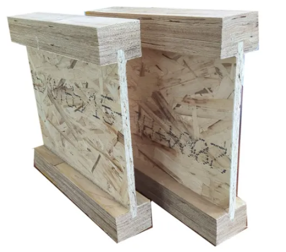 {Prefabricated wood I-joists}